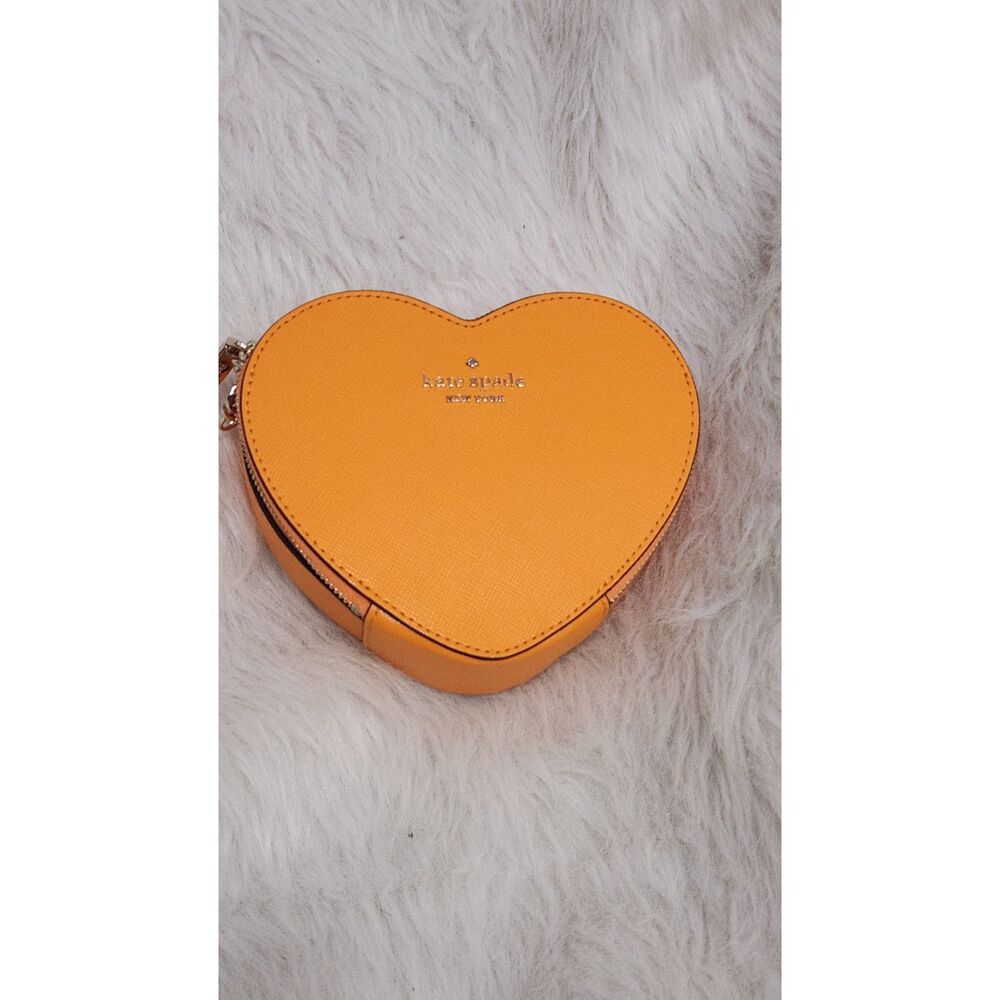 NWT Kate Spade New York Love Shack Mini Heart Crossbody Bag Pride Orange